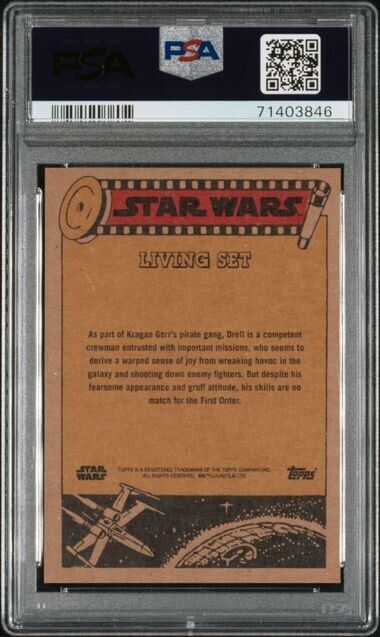 2022 Topps Star Wars Living Set Drell Card #338 PSA 9 Mint