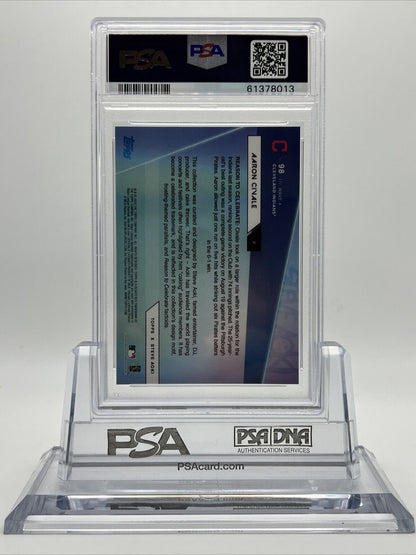 2020 Topps X Steve Aoki Aaron Civale Rookie Baseball Card #98 PSA 9