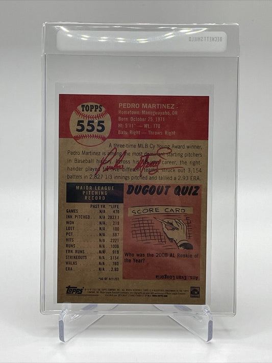 2022 Topps Living Set Pedro Martinez Baseball Card #555 Mint FREE SHIPPING
