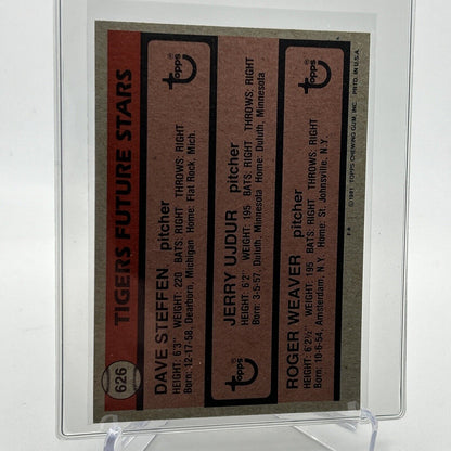 1981 Topps Tigers Future Stars Rookie Baseball Card #626 NM-Mint FREE SHIPPING