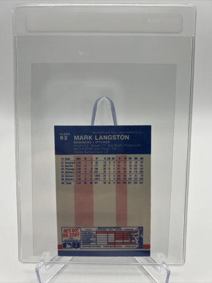 1987 Fleer Classic MINI Mark Langston Baseball Card #62 Mint FREE SHIPPING