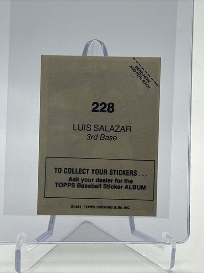 1981 Topps Stickers Luis Salazar Baseball Card #228 NM-Mint FREE SHIPPING