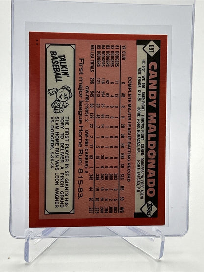 1986 Topps Traded Candy Maldonado Baseball Card #69T NM-MT FREE SHIPPING