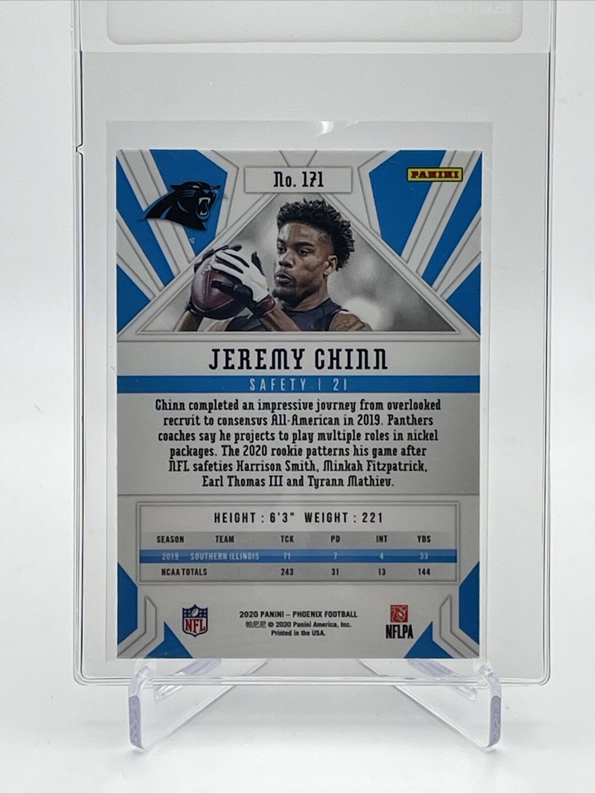 2020 Panini Phoenix FIRE BURST Jeremy Chinn Rookie #171 Mint FREE SHIPPING