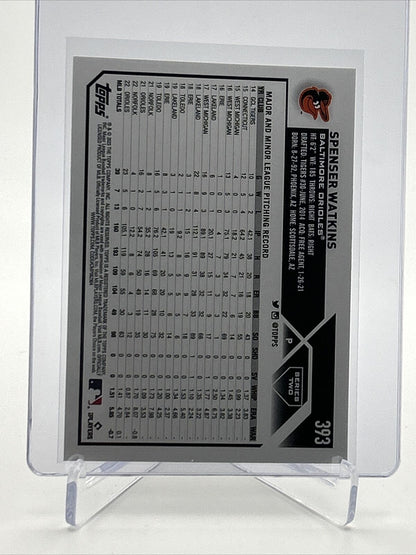 2023 Topps RAINBOW FOIL Spenser Watkins Baseball Card #393 FREE SHIPPING