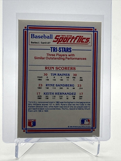 1986 Sportflics Run Scorers Baseball Card #127 Mint FREE SHIPPING