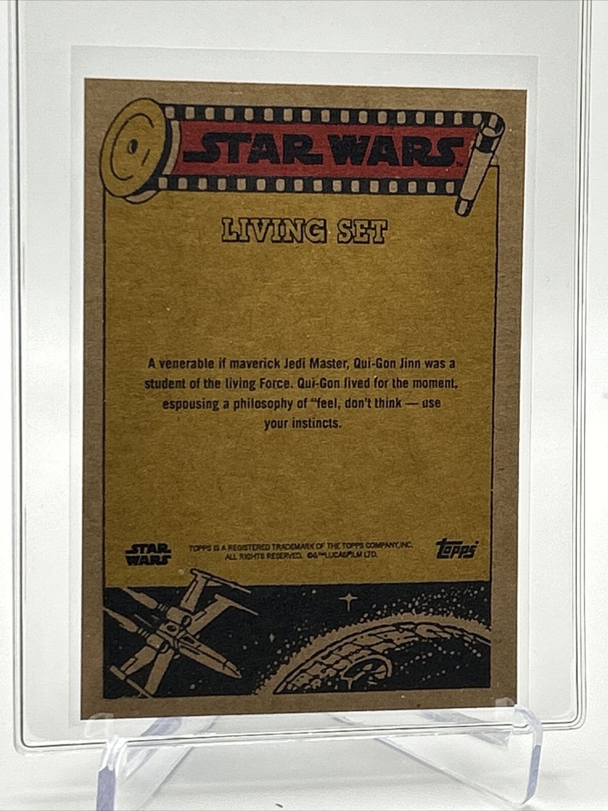 2023 Topps Star Wars Living Set Qui-Gon Jinn Card #377 Mint FREE SHIPPING
