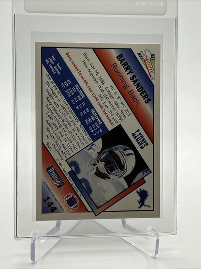 1991 Pacific Barry Sanders Football Card #144 NM-MT FREE SHIPPING