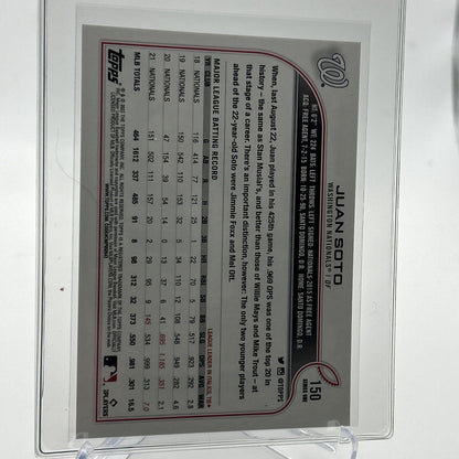 2022 Topps Juan Soto Baseball Card #150 Mint FREE SHIPPING