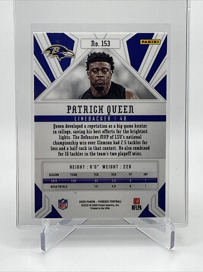 2020 Panini Phoenix FIRE BURST Patrick Queen Rookie #153 Mint FREE SHIPPING