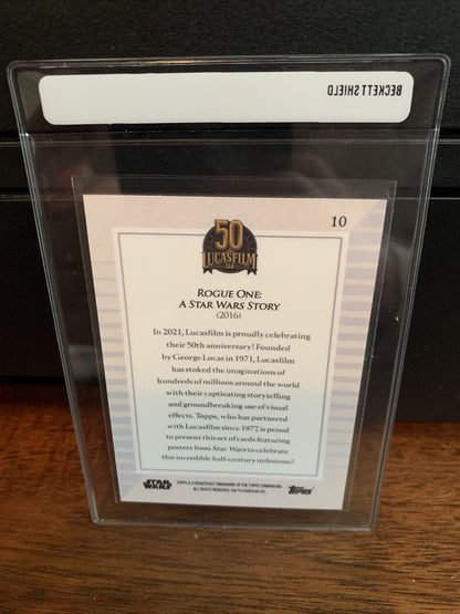 2021 Topps Now Star Wars Lucasfilm 50th Rogue One Card #10 Mint FREE SHIPPING