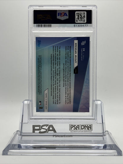 2020 Topps X Steve Aoki Brendan McKay Rookie Baseball Card #24 PSA 9
