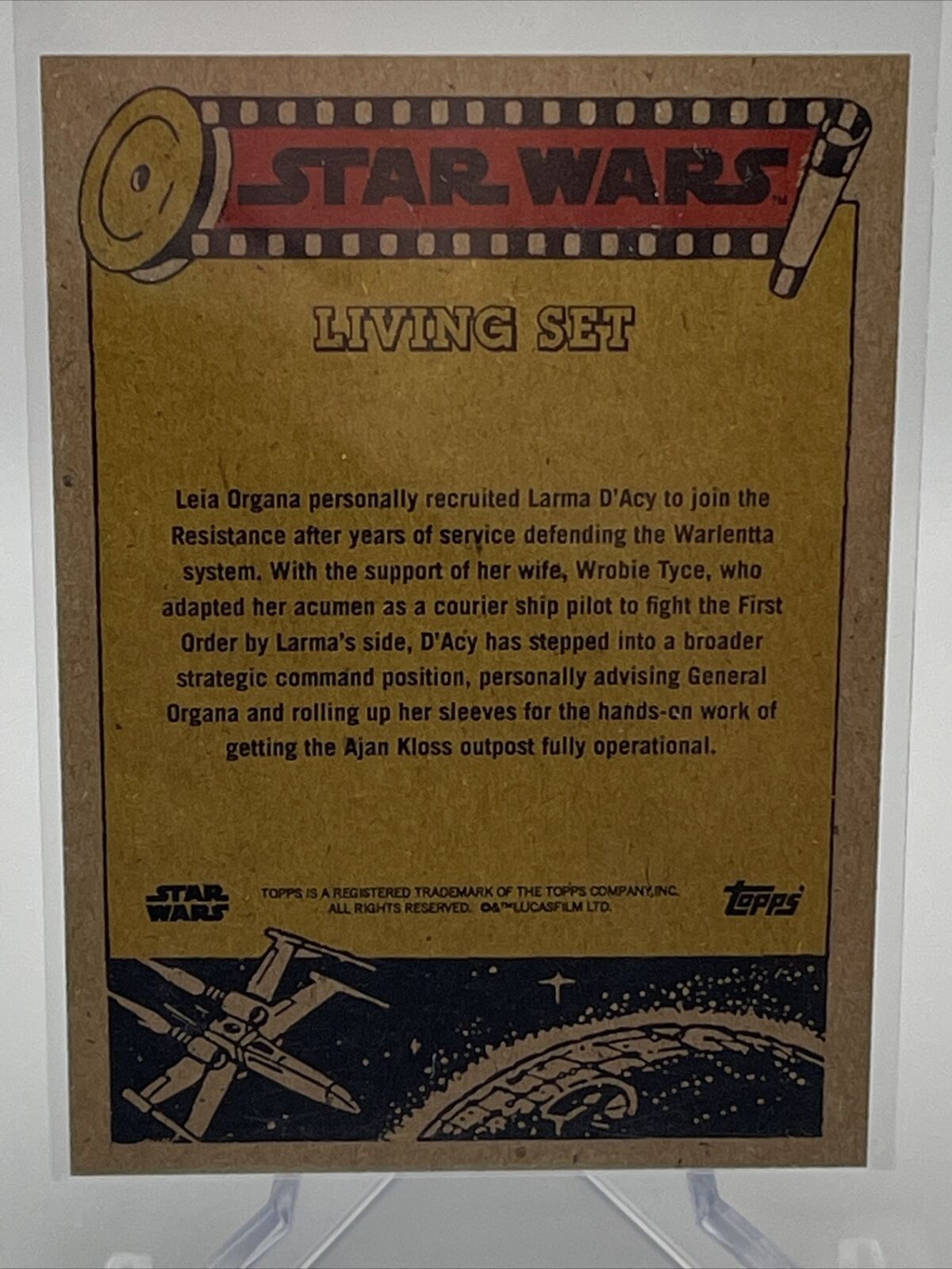 2022 Topps Star Wars Living Set Commander D'Acy Card #291 Mint FREE SHIPPING