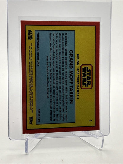 2024 Topps Star Wars Throwback Thursday Grand Moff Tarkin #1 Mint FREE SHIPPING