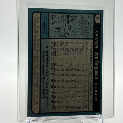 1980 Topps Joe Ferguson Baseball Card #51 NM-Mint FREE SHIPPING