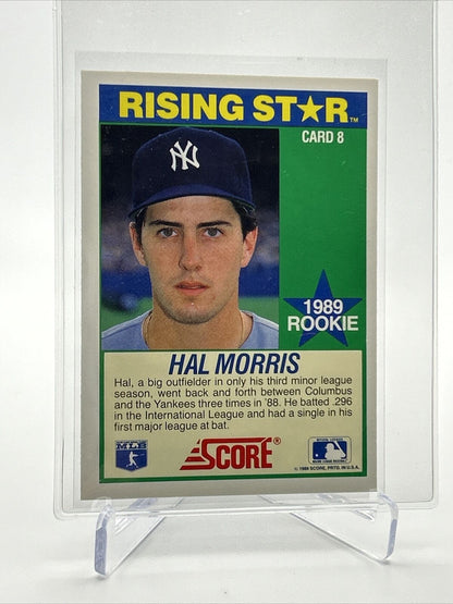 1989 Score Rising Stars Hal Morris Rookie Card #8 Mint FREE SHIPPING