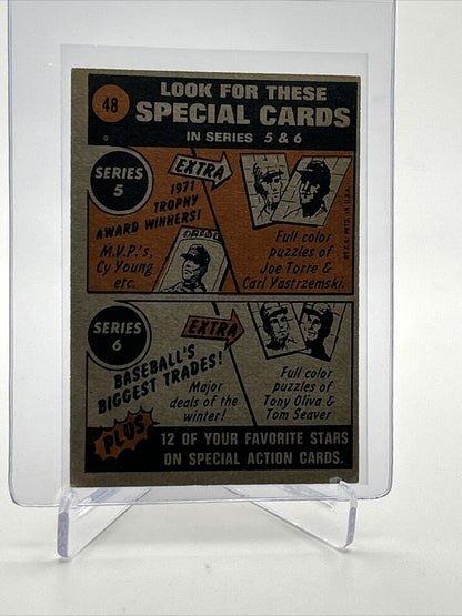 1972 Topps John Ellis Baseball Card #48 VG-EX Quality FREE SHIPPING