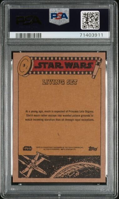 2022 Topps Star Wars Living Set Princess Leia Organa Card #341 PSA 10 Gem Mint