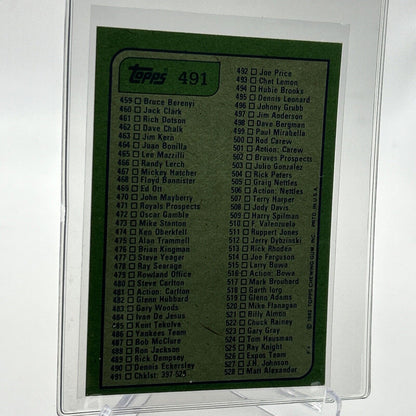 1982 Topps Checklist: 397-528 Baseball Card #491 NM-Mint FREE SHIPPING