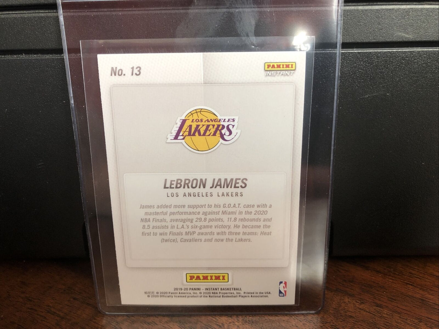 2019-20 Panini Instant LeBron James Basketball Card #13 NM-Mint FREE SHIPPING