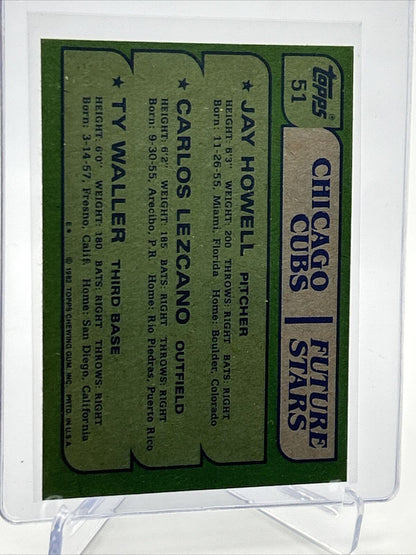 1982 Topps Cubs Future Stars Rookie Baseball Card #51 NM-Mint FREE SHIPPING