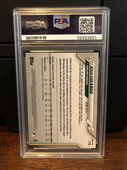 2020 Topps 582 Montgomery Club Set Jesus Luzardo Rookie Card #110 PSA 10