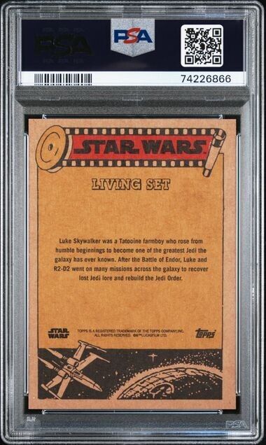 2022 Topps Star Wars Living Set Luke Skywalker Card #392 PSA 10 Gem Mint