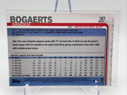 2019 Topps Xander Bogaerts Baseball Card #167 Mint FREE SHIPPING