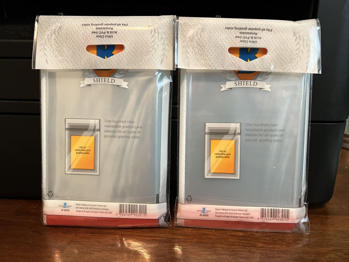 Beckett Shield Resealable Graded Card Sleeves 2 Packs of 100 - 200 Total