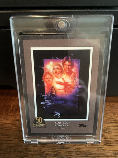 2021 Topps Now Star Wars Lucasfilm 50th A New Hope Card #12 Mint SEPIA 8/10