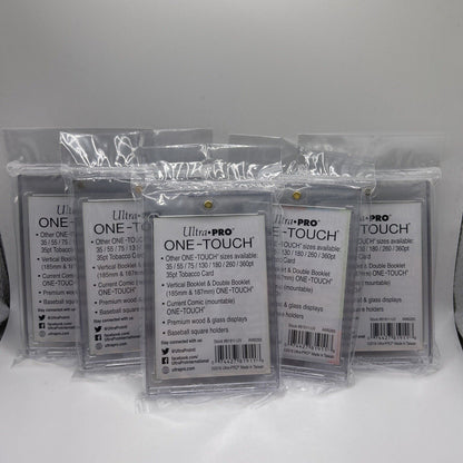 Ultra Pro One-Touch Thick Card 100pt Point Magnetic Card Holder - LOT of 5