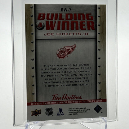 2019-20 Upper Deck Tim Hortons Joe Hicketts Hockey Card #BW7 Mint FREE SHIPPING