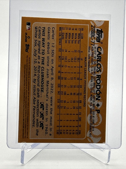 2023 Topps Silver Pack Carlos Rodón Baseball Card #2T88C-77 FREE SHIPPING