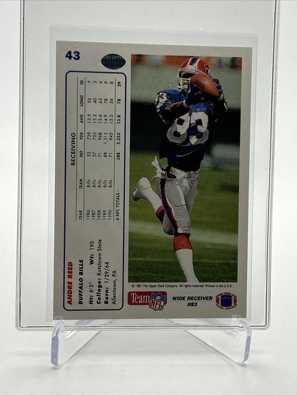 1991 Upper Deck Andre Reed Football Card #43 Mint FREE SHIPPING