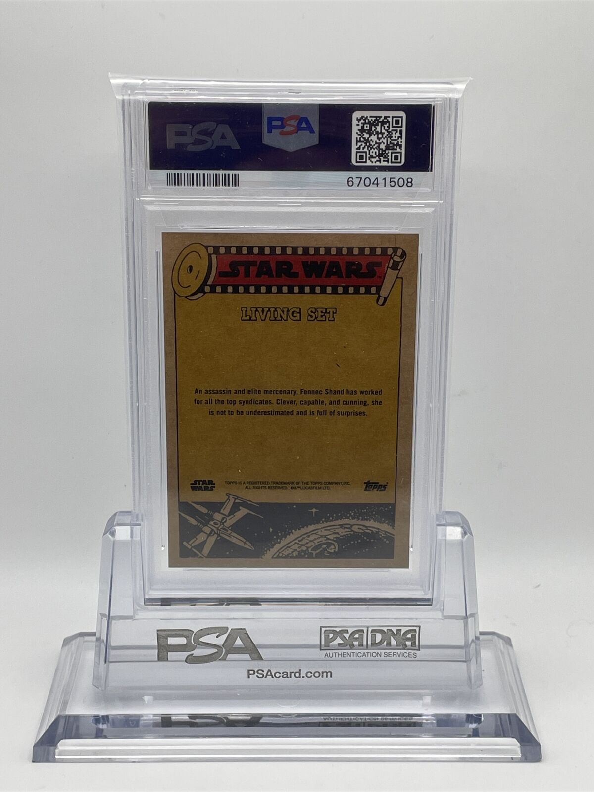 2022 Topps Star Wars Living Set Fennec Shand Card #303 PSA 10 Gem Mint