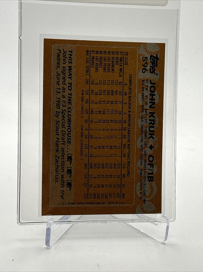 1988 Topps John Kruk Baseball Card #596 Mint FREE SHIPPING