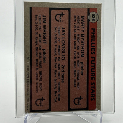 1981 Topps Phillies Future Stars Rookie Baseball Card #526 NM-Mint FREE SHIPPING