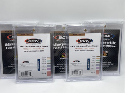BCW Magnetic Card Holder 35pt Point with UV Protection, lot of 5 holders
