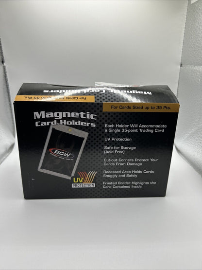 BCW Magnetic Card Holder 35pt Point with UV Protection, Box of 20 holders