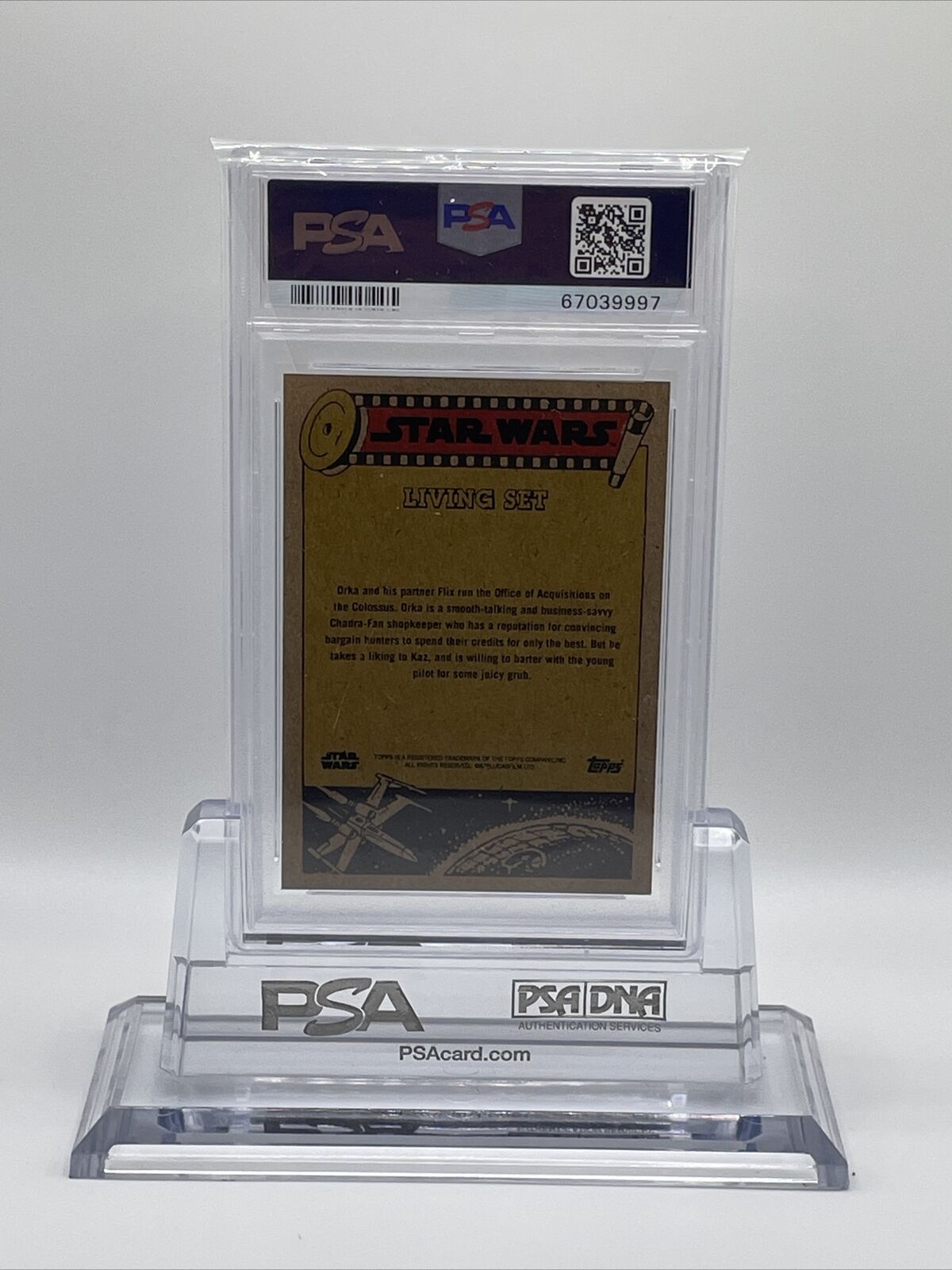 2021 Topps Star Wars Living Set Orka Card #269 PSA 10 Gem Mint