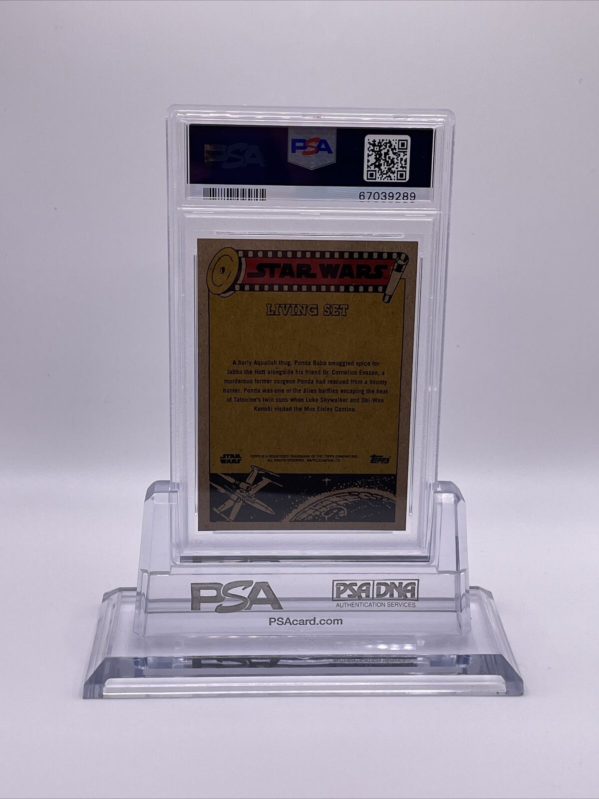 2021 Topps Star Wars Living Set Ponda Baba Card #235 PSA 10 Gem Mint