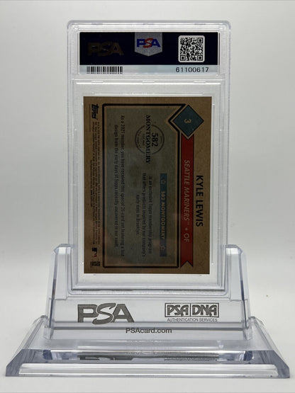 2021 Topps 582 Montgomery Club Set 1 Kyle Lewis Rookie Card #3 PSA 10