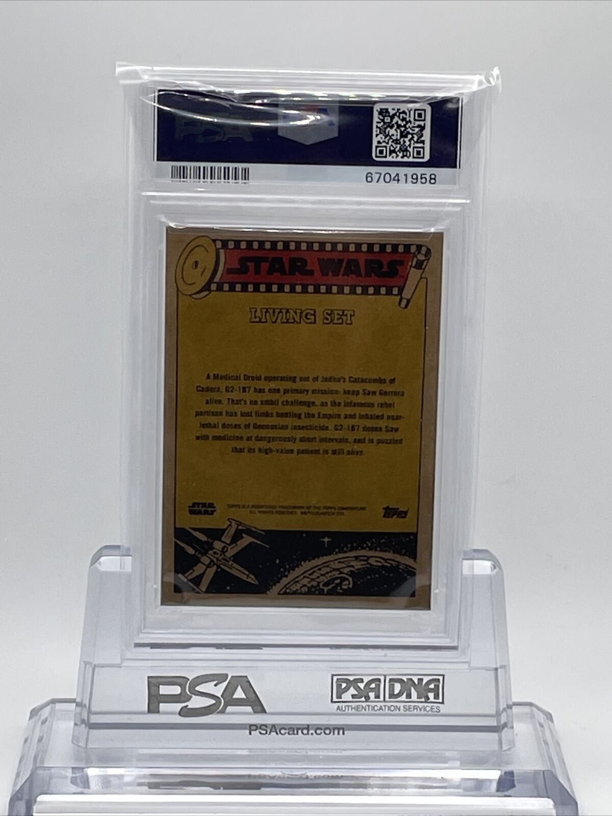 2022 Topps Star Wars Living Set G2-1B7 Card #315 PSA 10 Gem Mint
