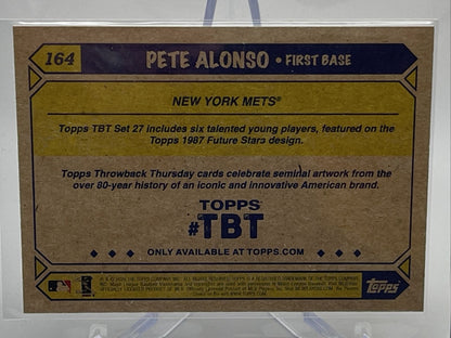 2020 Topps Throwback Thursday Pete Alonso Baseball Card #164 Mint FREE SHIPPING