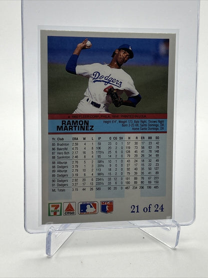1992 Fleer The Performer Ramon Martinez Baseball Card #21 Mint FREE SHIPPING
