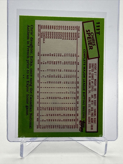 1985 Topps Traded Chris Speier Baseball Card #111T NM-MT FREE SHIPPING