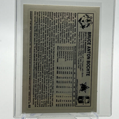 1981 Kellogg's Bruce Bochte Baseball Card #62 NM-Mint FREE SHIPPING