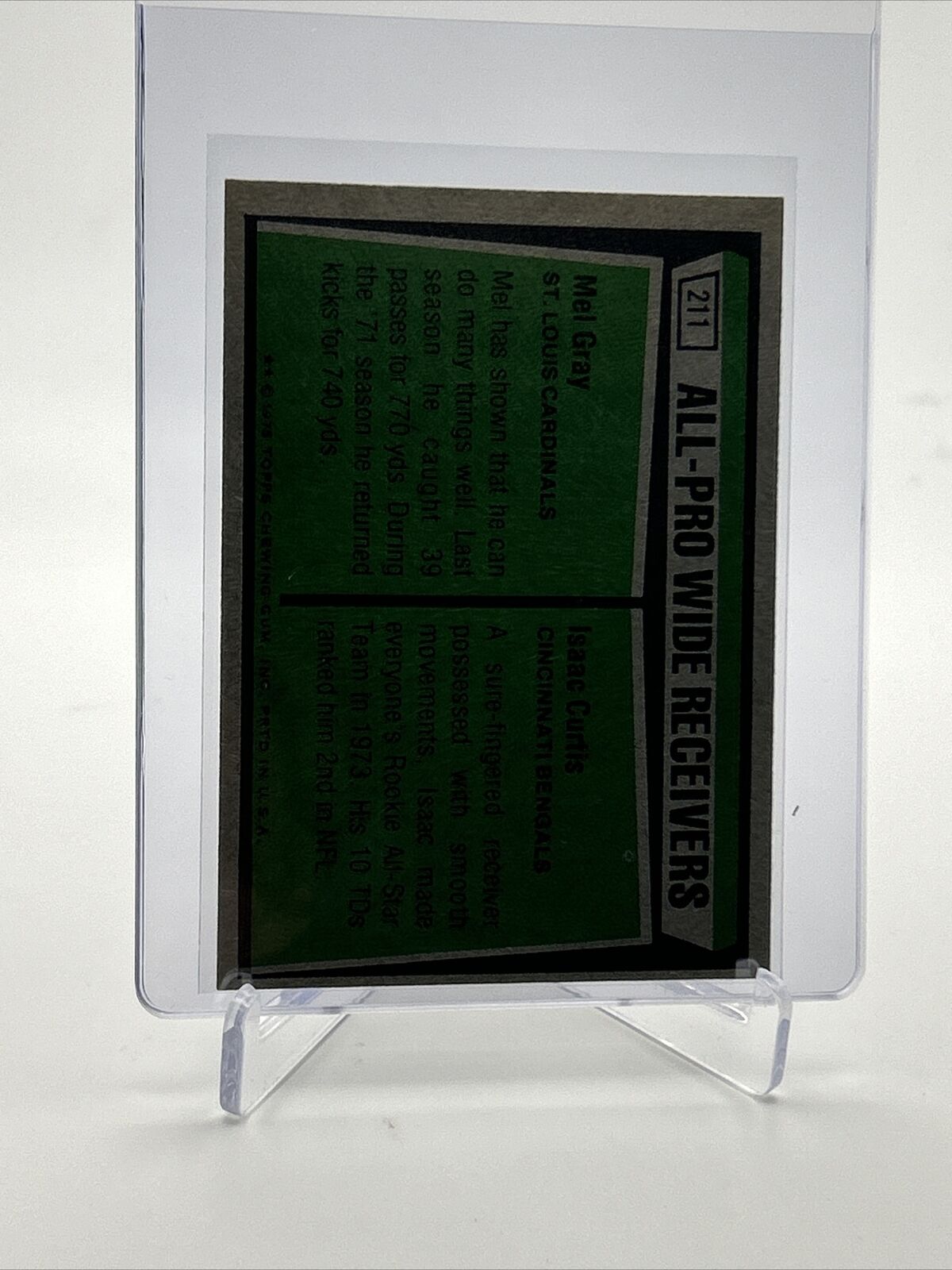 1975 Topps 1974 All-Pro Wide Receivers Card #211 NM Quality FREE SHIPPING