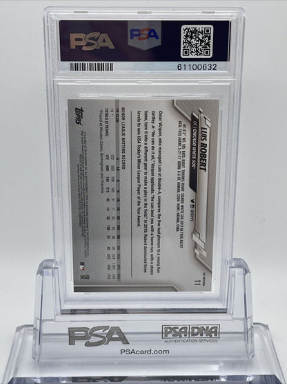 2020 Topps UK EDITION Luis Robert Rookie Baseball Card #11 PSA 9 Mint
