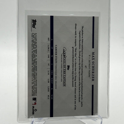 2022 Topps x Derek Jeter Max Scherzer Baseball Card #47 Mint FREE SHIPPING